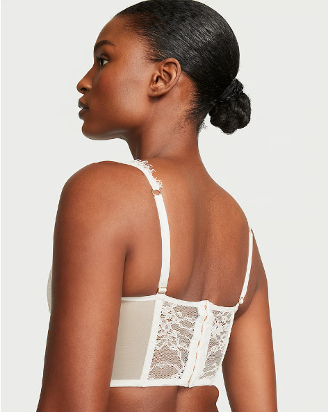 DUMMY - Victoria secret´s Top corsé de Encaje blanco S